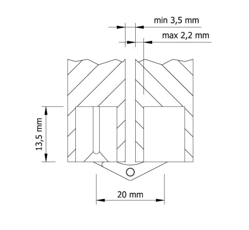Priemer pántu 12 mm, cylindrický, na stôl, nábytkové dvierka, mosadz