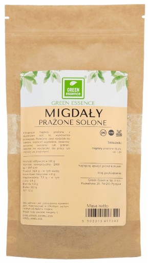 Celé pražené solené mandle 250g pražené mandle so soľou Chrumkavá SNACK
