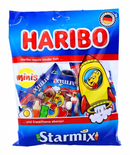 HARIBO Starmix MINI MIX Príchute ovocné želé 250g