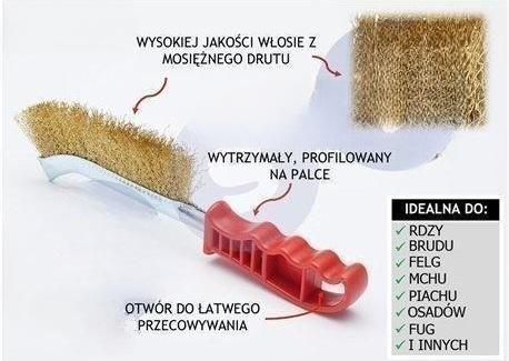 Úzka štrbinová drôtená kefa na čistenie dreva okrajov grilu