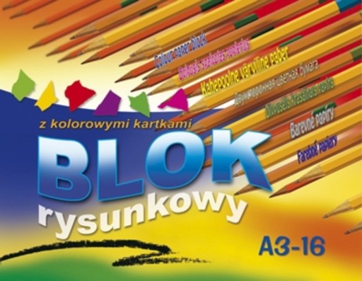Podložka na kreslenie čiar A3/16k. pestré