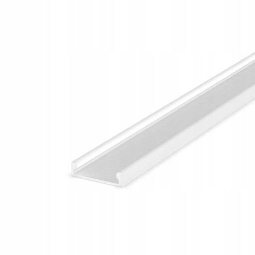 1mb Hliníkový profil slim surface dlaždice FLAT white + LAMP