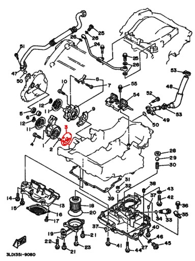 Tesnenie olejového čerpadla Yamaha XTZ TDM 750 850 900