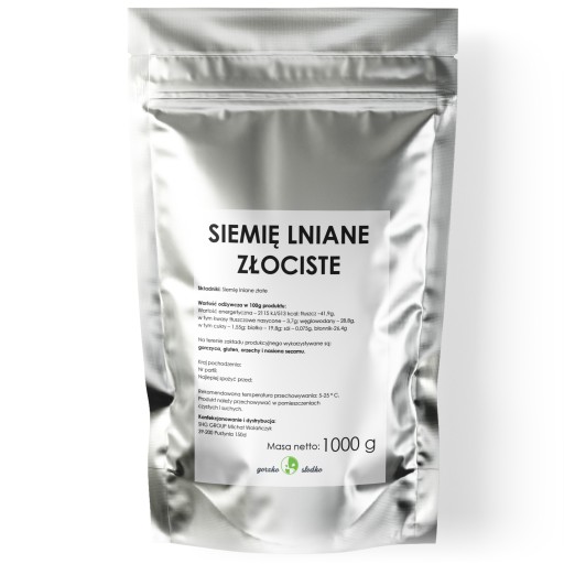 ZLATÁ ĽANOVÁ, zlaté ľanové semienko, 1kg