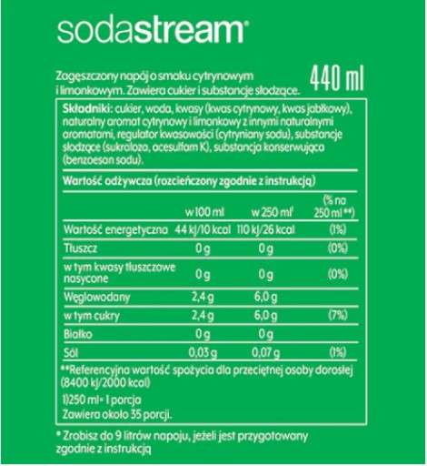 SodaStream 7UP sirup 440 ml