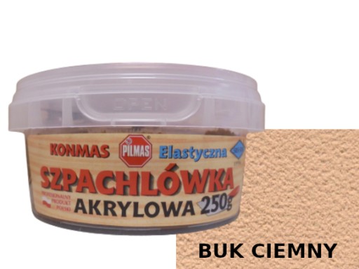 AKRYLOVÝ TMEL ELAST KONMAS 250g TMAVÝ BUK
