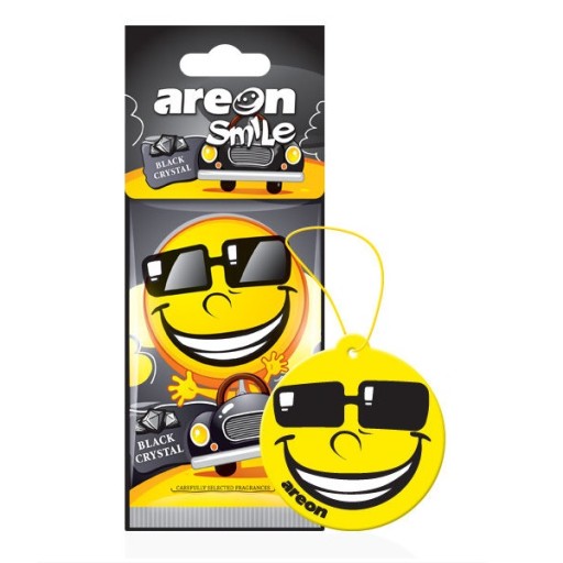 Osviežovač vzduchu do auta AREON Smile Dry Black Crystal