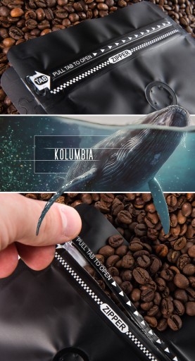 Čerstvo pražené kávové zrná 100% Arabica Colombia 50G pre kávovar na espresso