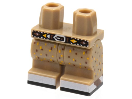 Lego Legs Feet New Short Dark Tan coltm04 Gonzo 970cm00pb013