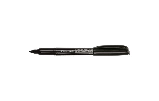Permanentný popisovač čierny 2,0 mm okrúhly hrot