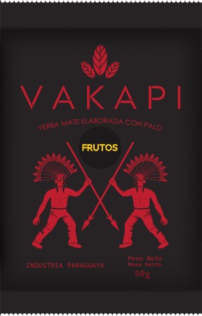 Yerba Mate Vakapi Frutos - 50 g elaborada con palo