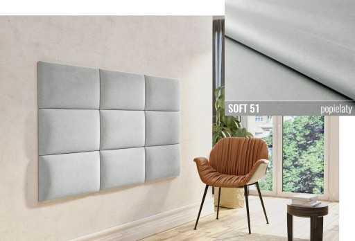 60 X 30 ČALÚNENÉ STENOVÉ PANELY MÄKKÉ ČELO