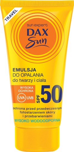 Dax Sun Sunscreen emulzia na tvár a telo SPF 50 travel-50ml