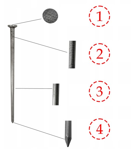 HOLÉ STAVEBNÉ KLINCE 7,0x225mm 1KG