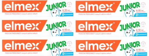 Elmex Junior zubná pasta 6-12 rokov 75 ml