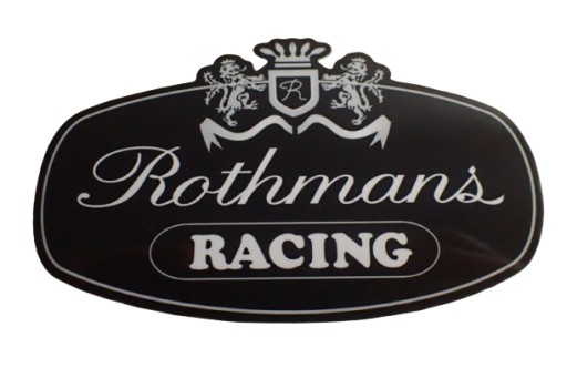 NÁLEPKA ROTHMANS RACING F1 FORMULA 1 11,7 x 7,4 cm