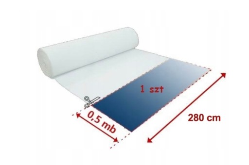 ZÁCLONA BATTISTE MRAZUJÚCA VÁHA NA METER, LESKLÝ VOÁL, VÝŠKA 280 CM
