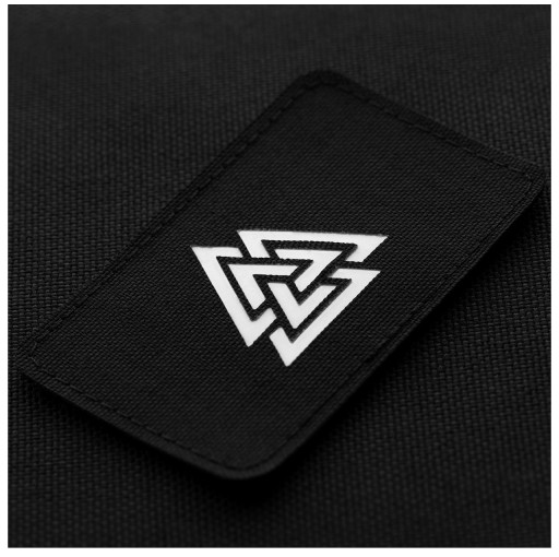 Vodorovná nášivka Valknut M-Tac Laserom vyrezaný znak Suchý zips čierny/svietivý