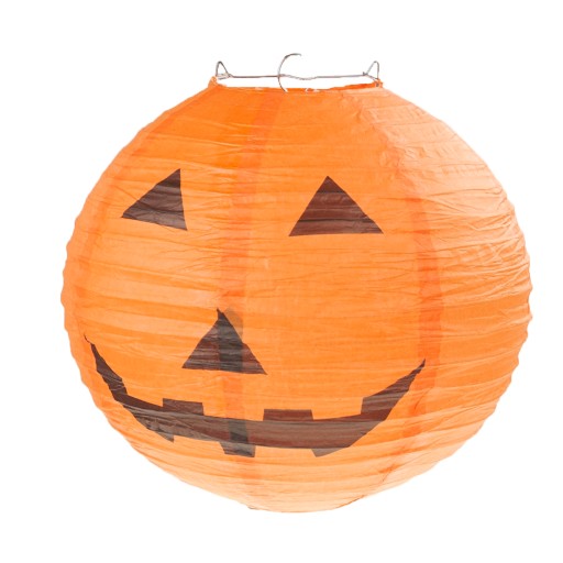 VEĽKÁ ZÁVESNÁ PAPIEROVÁ TEKVICOVÁ LAMPA HALLOWEEN