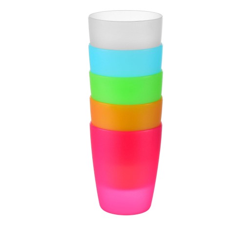 HRNČEK PLASTOVÉ HRNÍČKY SET. 5 KS 250ML ZMIEŠAŤ FARBU