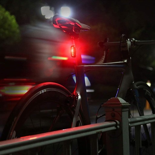 Sada predných a zadných bicyklových svetiel USB
