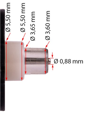 QUARTZ MECHANIZMUS PRE TLAČNÉ HODINY 6168P/B
