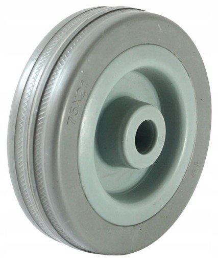 KOLIESKO 75 mm PLAST GREY, priemer otvoru 10 mm