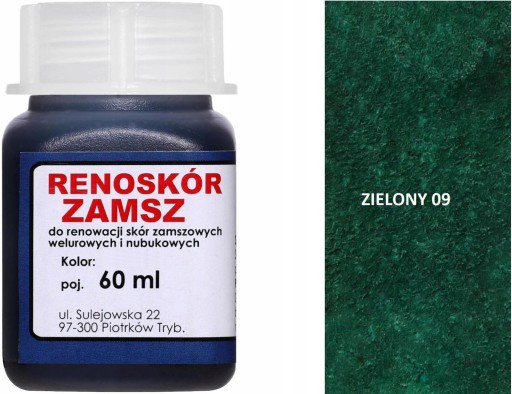 ZELENÁ FARBA NA VELÚROVÝ KOBEREC A NADLAŽKU