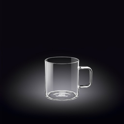 Wilmax termo sklenený hrnček na kávu 160 ml