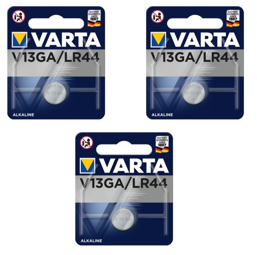 Varta V13GA, LR44, A76, AG13 L1154 batéria - 3 ks