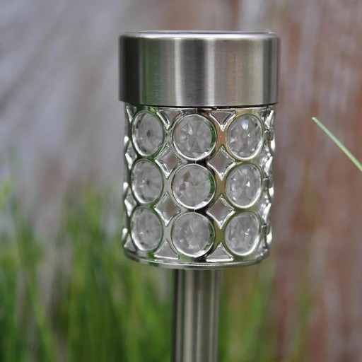 LAMPA NA SOLÁRNY POHON GLAMOUR SILVER CRYSTALS ZÁHRADNÁ POSLEDNÁ LAMPA