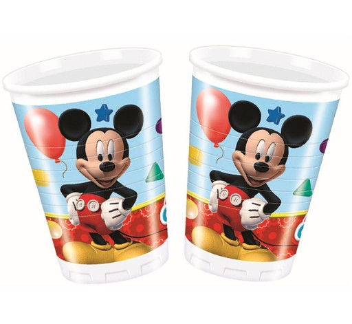 Mickey Mouse poháre Mickey Mouse plastové 8 ks.