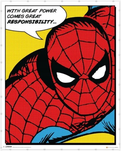 Nástenný komiksový plagát Spiderman 40x50 cm do detskej izby