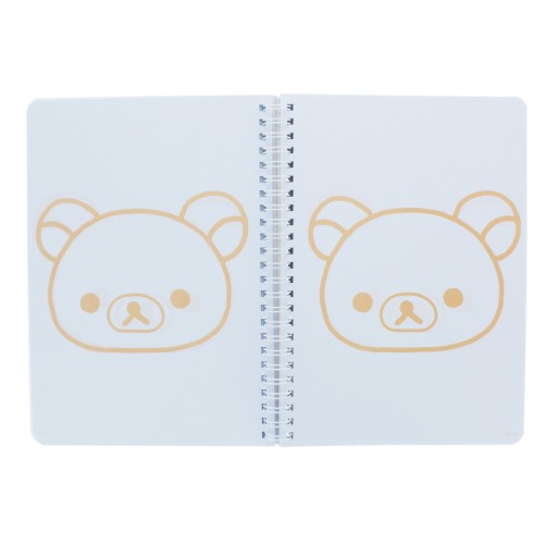 Zápisník RILAKKUMA medvedíka, 60 listov, linajkový a čistý