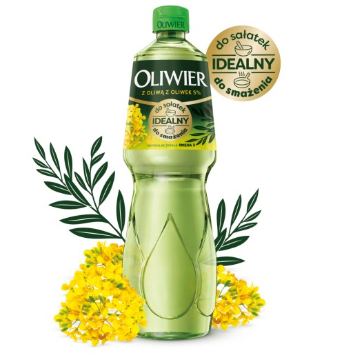 Rafinovaný repkový olej Oliwier 1000 ml