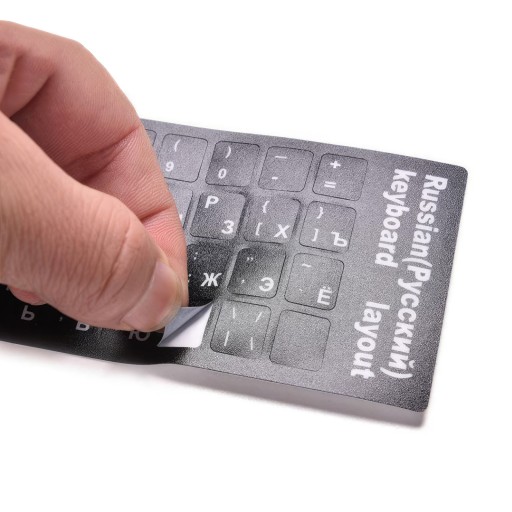 NÁLEPKY NA KLÁVESNICU PRENOSNÝ POČÍTAČ QWERTY CYRILLIC