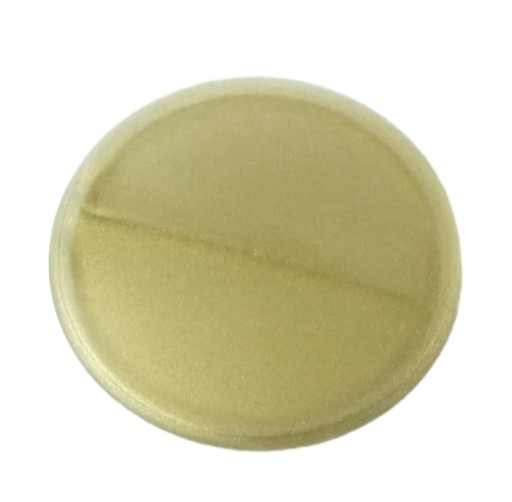 Plastový uzáver, priemer 40 mm, na 2 listy, zlatý