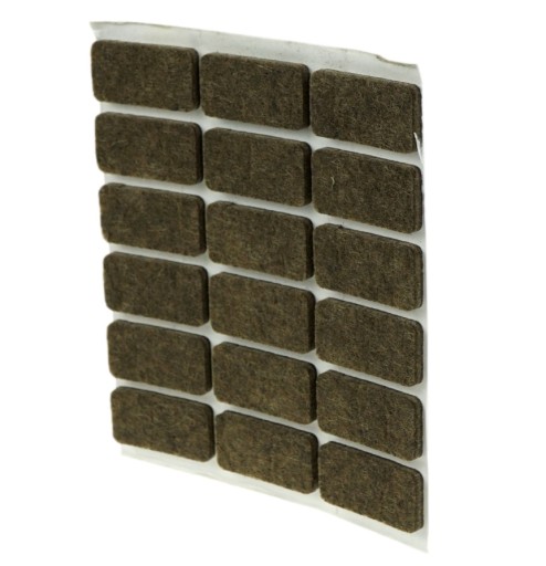 Plsťové podložky 15 x 30, plsť na hnedý nábytok