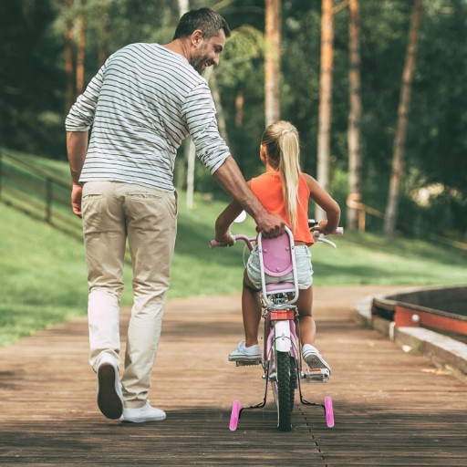Oporné kolieska pre bicykel na učenie sa jazdy, univerzálne, nastaviteľné, LED