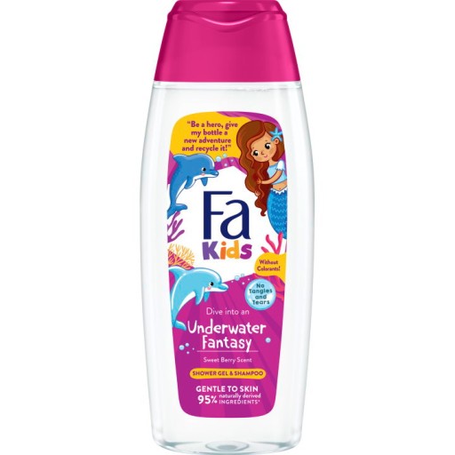 Fa Kids sprchový gél a šampón 2v1 Pirate Fantasy 400 ml - mix dizajnov