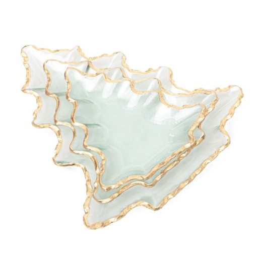 ELSOY servírovací tanier S 21x20 cm v tvare vianočného stromčeka