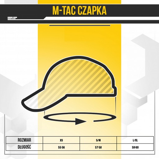 M-TAC FLEX RIP-STOP PÁNSKA BASEBALLOVÁ ČIAPKA L/XL ČIERNA