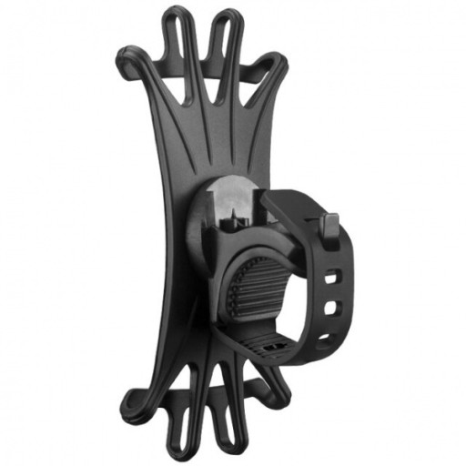 Rockbros LF436BK gumený držiak telefónu na bicykel, flexibilný, univerzálny