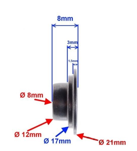 Miska pružiny ventilu, sada 2 ks pre Suzuki GN125