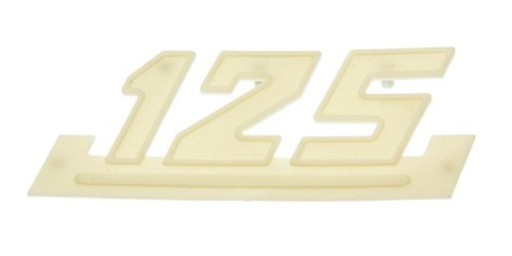 Slaninový odznak WSK 125 biely emblémový org vzor