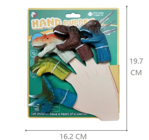 PRSTOVÉ ŠTENIATKA DINOSAURS ŠTENIATKA SADA 5 KUSOV HRAČKA PRE DETI