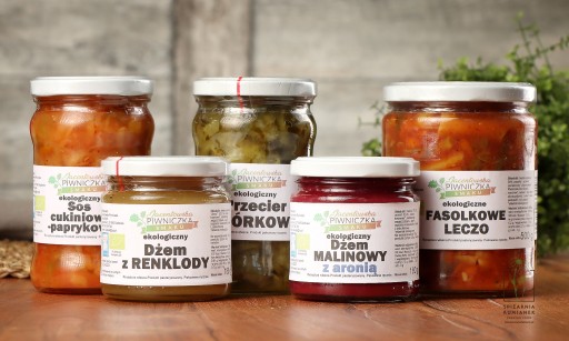 Bio kompót z rebarbory 900 ml Jacentowska Piwniczka