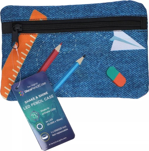 Mládežnícky LED peračník pre chlapcov a dievčatá, taška 20x12cm