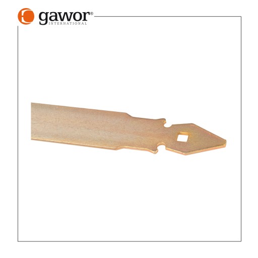 Ozdobný popruhový záves 300x45 + západka ⌀14 na bránu
