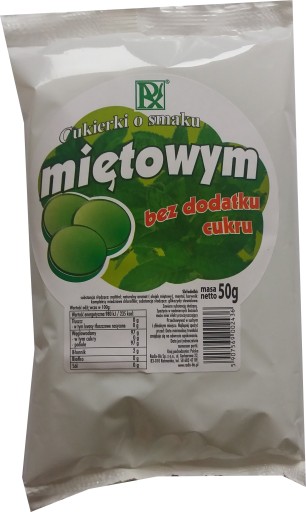 Radix Mätové cukríky bez cukru 50 g